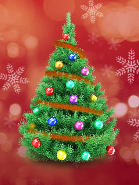 Ilustração da árvore de Natal
  - Foto, Imagem
