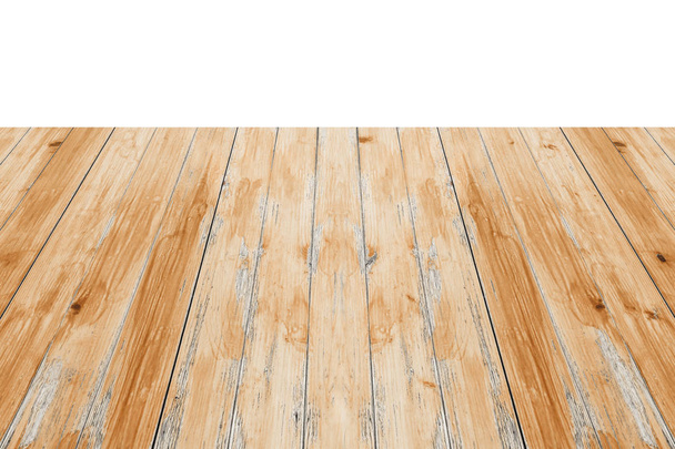Pavimento in legno isolato su sfondo bianco
. - Foto, immagini
