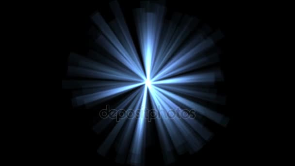 4k ışınları ışık arka plan, işaret fişeği yıldız, radyasyon lazer enerjisi, tünel geçiş satırları - Video, Çekim