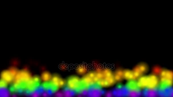 4 k πολύχρωμες κουκκίδες, δήλωσαν ότι τους αρέσει firefly.firework φεστιβάλ πυρκαγιά σωματιδίων ιόντων θερμό ατμό. - Πλάνα, βίντεο