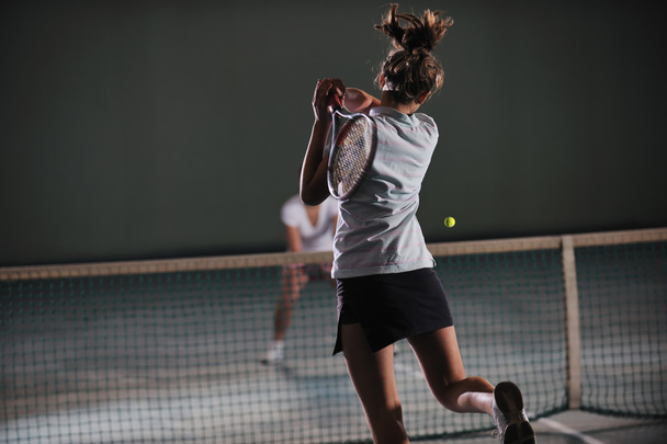 Tennis game, Two girls - Valokuva, kuva