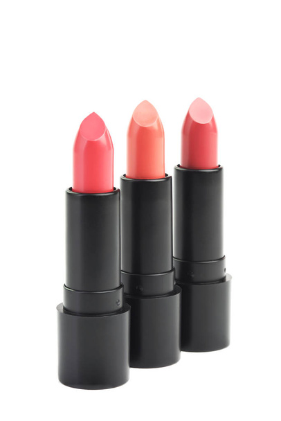 Lipsticks isolated on white - Photo, Image