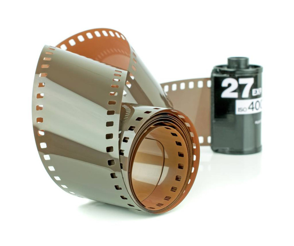Un rollo de película de cámara de 35mm
 - Foto, Imagen