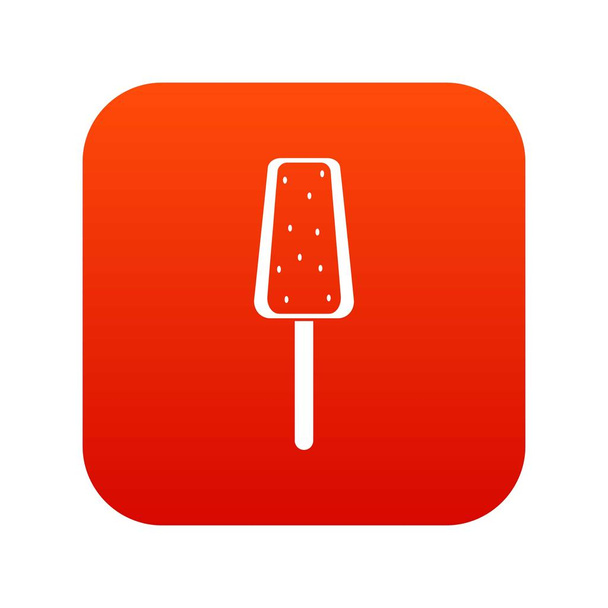 Ice Cream icon digital red - Wektor, obraz