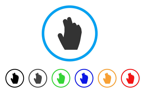 Manage Hand Rounded Icon - Vector, imagen