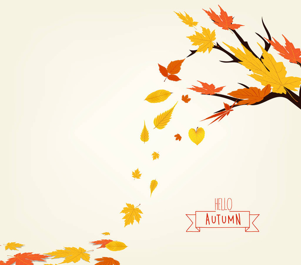 Vector Illustration of an Autumn Design - Vetor, Imagem