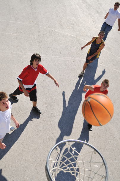 Street basketball, playing basketball outdoor - Foto, immagini