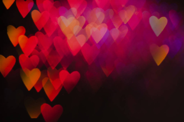 Abstract background of colorful hearts in mo - Foto, Bild