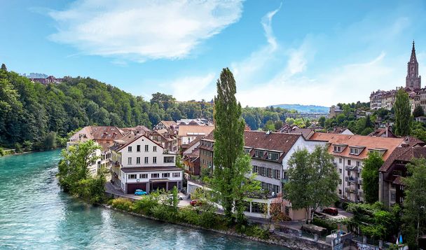 Панорамний вид на Берн, Швейцарія - Фото, зображення