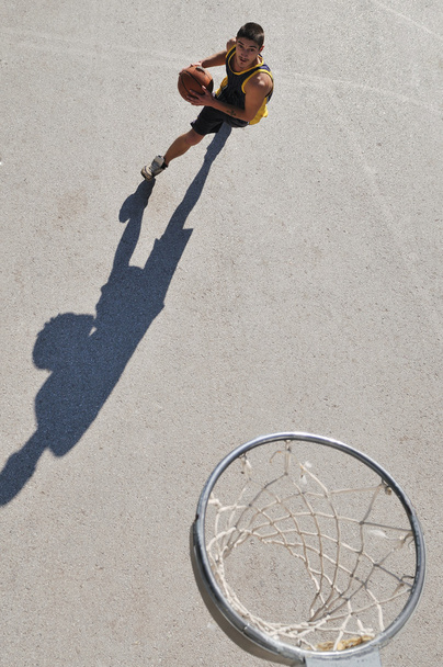 Street basketball, playing basketball outdoor - Foto, immagini