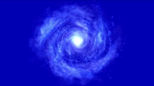 4 k abstracte energie vortex universum tunnel vuurwerk deeltje gat eddy reizen. - Video