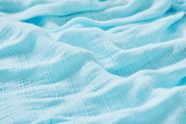 Le tissu de l'écharpe bleue. Le spectacle est une vague de lumière et sh
 - Photo, image