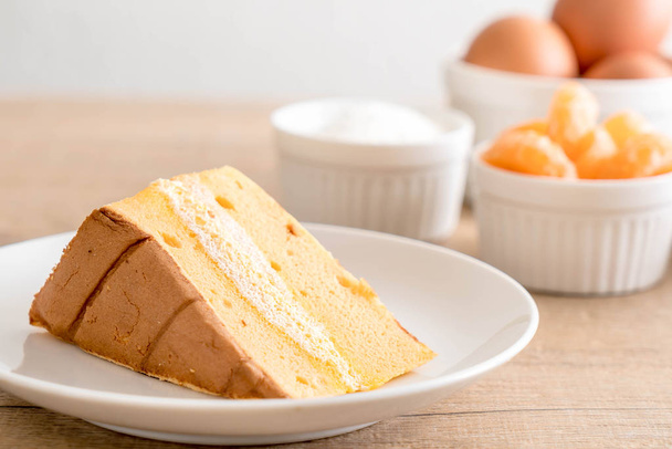 orange chiffon cake - Fotografie, Obrázek