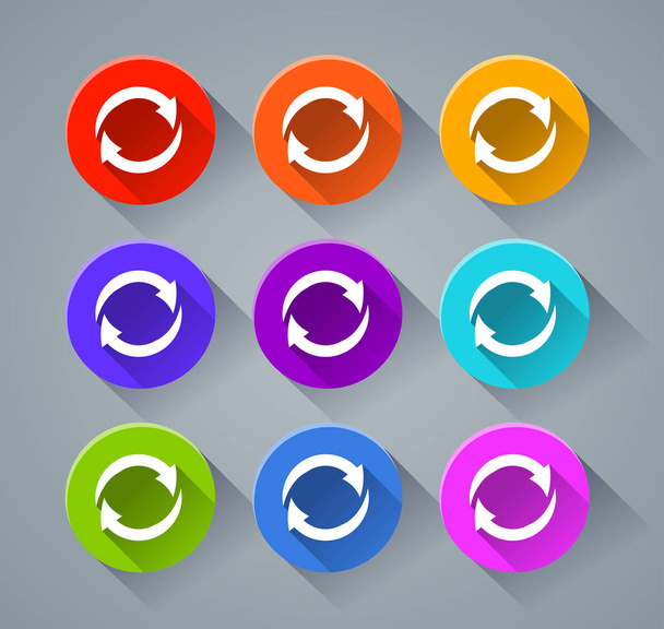 arrows icons with various colors - Vector, Image