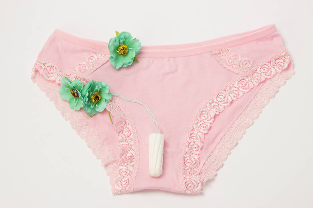 Hygienic tampon and sanitary napkin for every day with panties w - Photo, Image