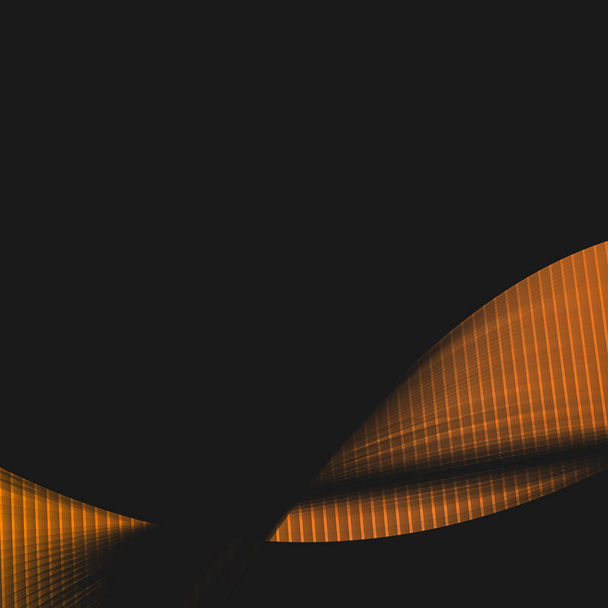 Diseño de cuadrícula de línea abstracta curvada sobre fondo negro
 - Foto, Imagen