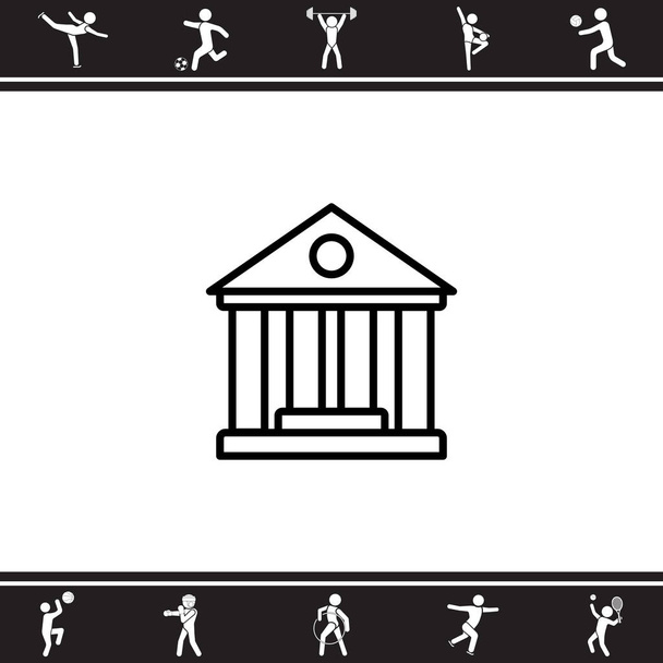 Classical building with columns  - Vector, Image