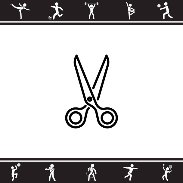 ikona webové nůžky - Vektor, obrázek