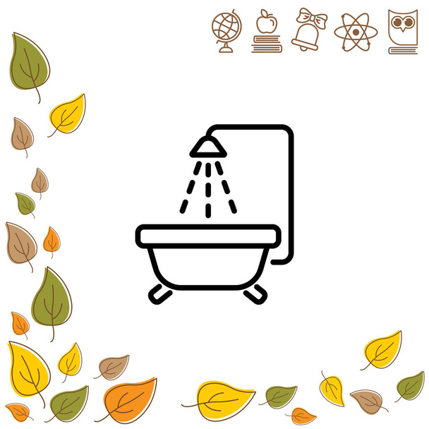 Baby bath icon - Vector, Image