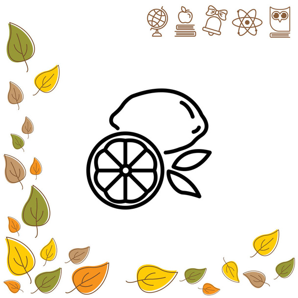 line icon. Lemons - Vector, Image