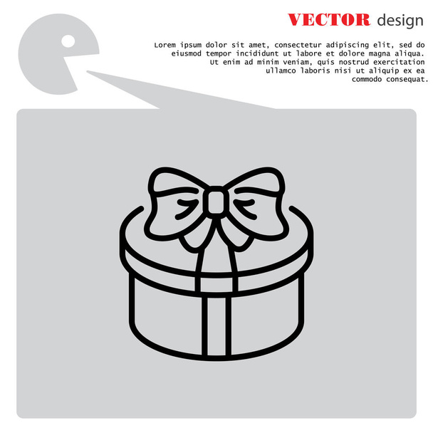 Huidige ronde doos - Vector, afbeelding