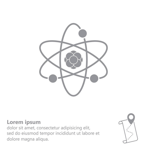 原子のシンプルな絵文字 - ベクター画像