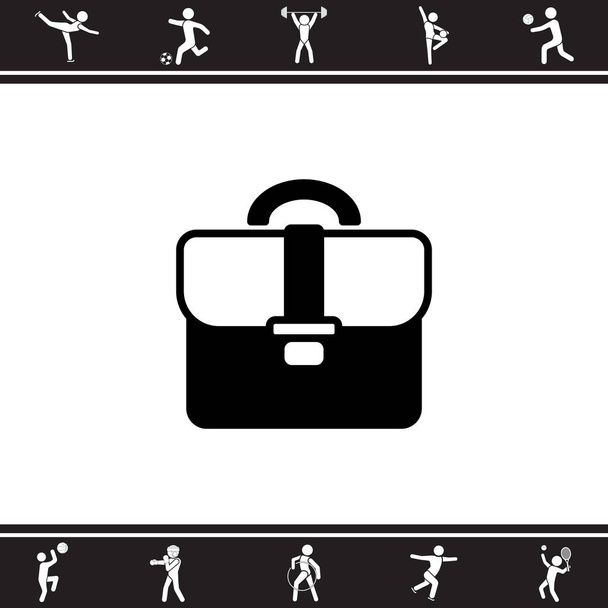 Portföy (evrak çantası) simgesi - Vektör, Görsel