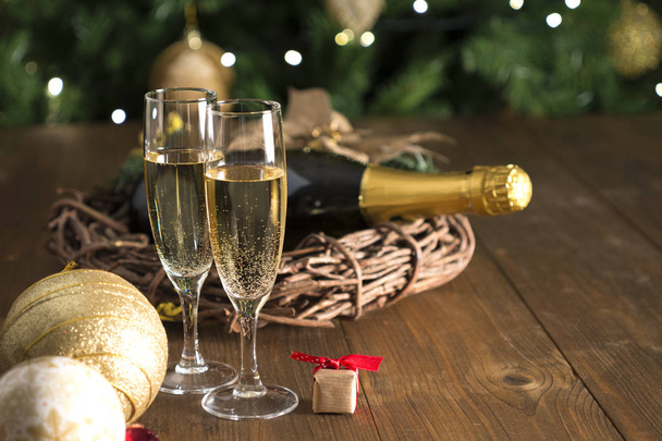 Toast champagne, new year - Valokuva, kuva