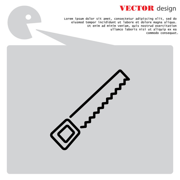 Web icoon zag - Vector, afbeelding