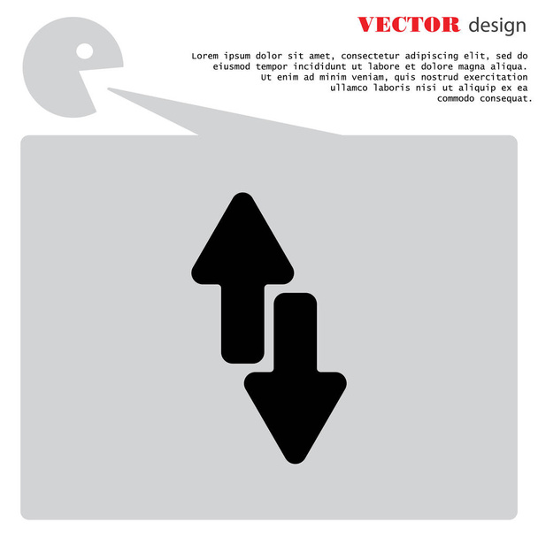 up and down arrows flat icon - Vector, Image