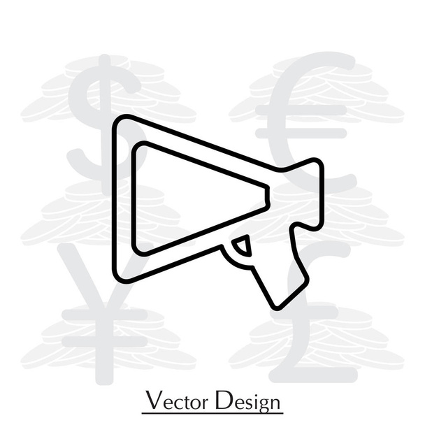 Ikona głośnik linii - Wektor, obraz