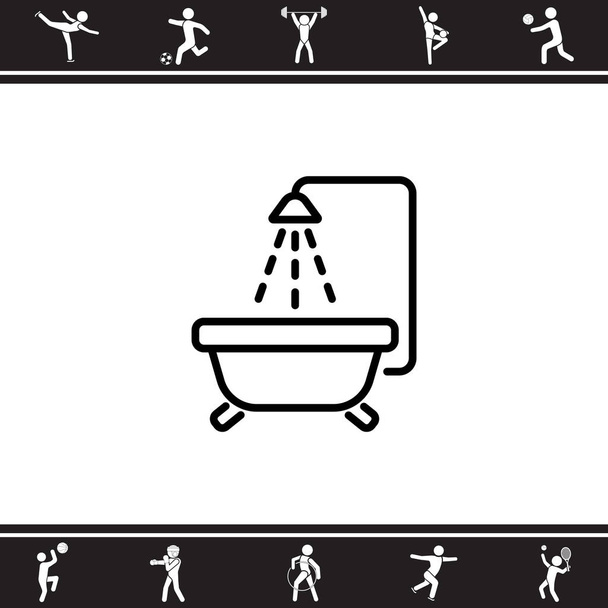 Dětská koupel ikona - Vektor, obrázek