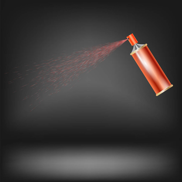 Red Spray Isolated - Vector, Image