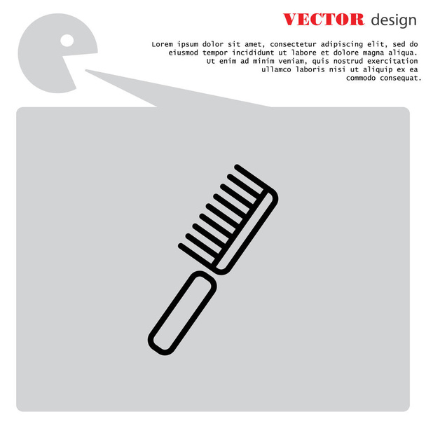 Peine icono web
 - Vector, imagen