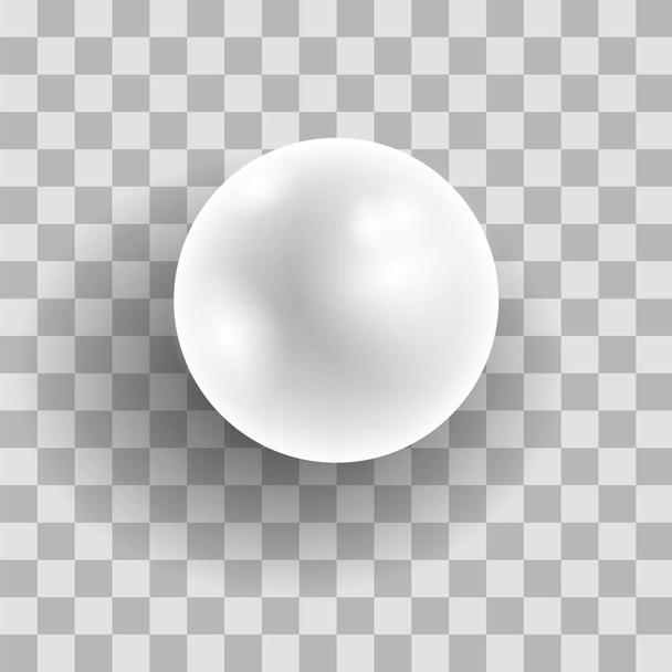 Реалістичних природних білий Перл - Вектор, зображення