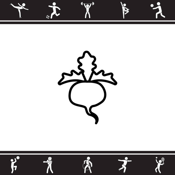 Икона сахарной свеклы
 - Вектор,изображение