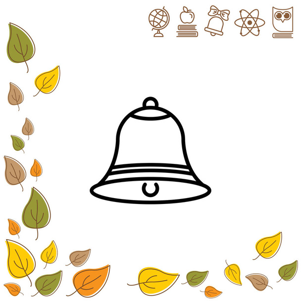 Bell-web ikon - Vektor, kép