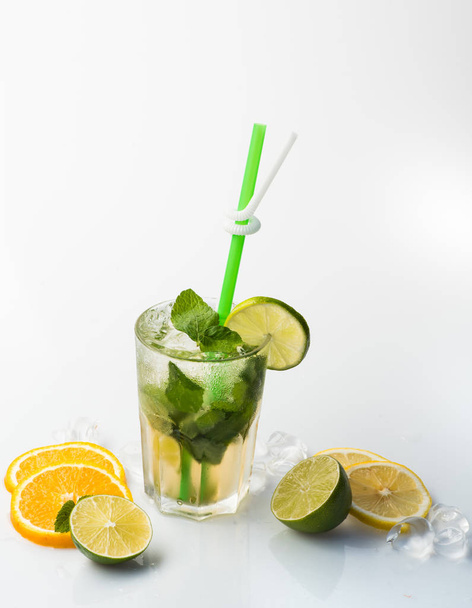Cocktail isolated on white background. - Photo, Image