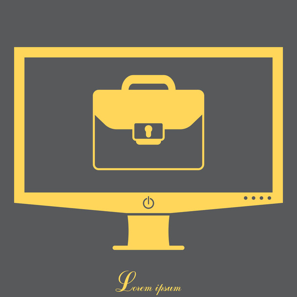 Briefcase web icon - Vector, Image
