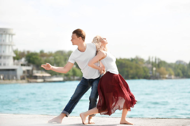 Passionate couple dancing  - Photo, image