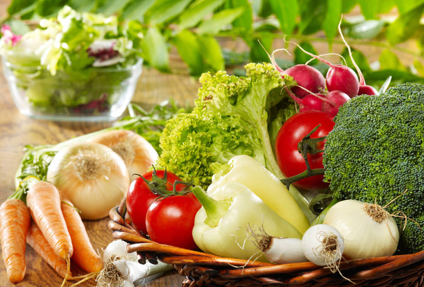 Fresh vegetables on table - Photo, Image