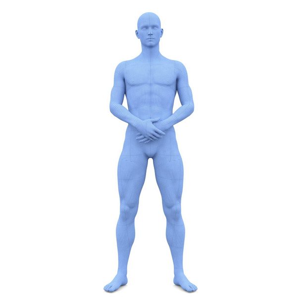 3D CG rendering of a male body - Фото, изображение