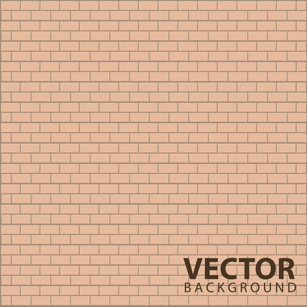 Vector background with yellow bricks - Vector, imagen