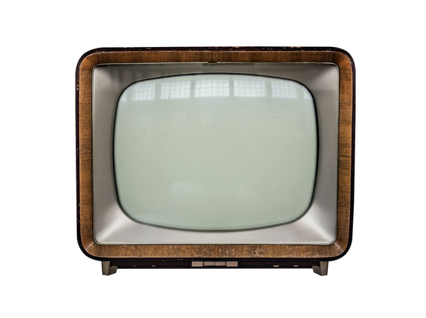 Retro tv isolated on white background. - Photo, Image