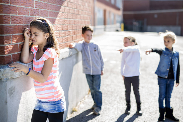Elementary Age Bullying in Schoolyard - Photo, Image