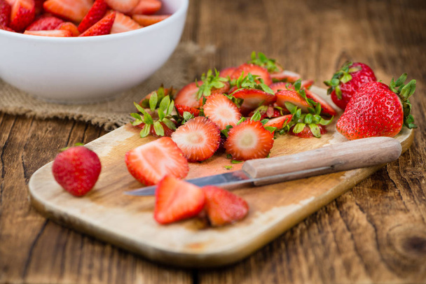  Strawberries  on a vintage background - Foto, Bild