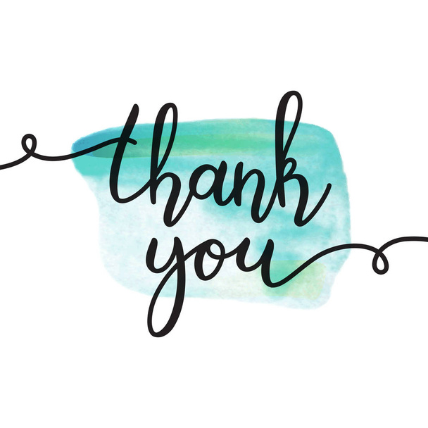 thank you lettering - Vector, afbeelding