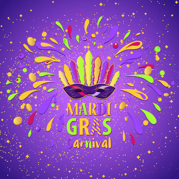 καρναβάλι του Μάρντι Γκρα  - Διάνυσμα, εικόνα