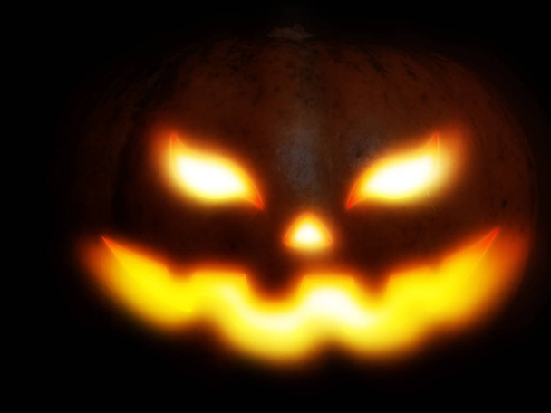 Zucca intagliata di Halloween
 - Foto, immagini