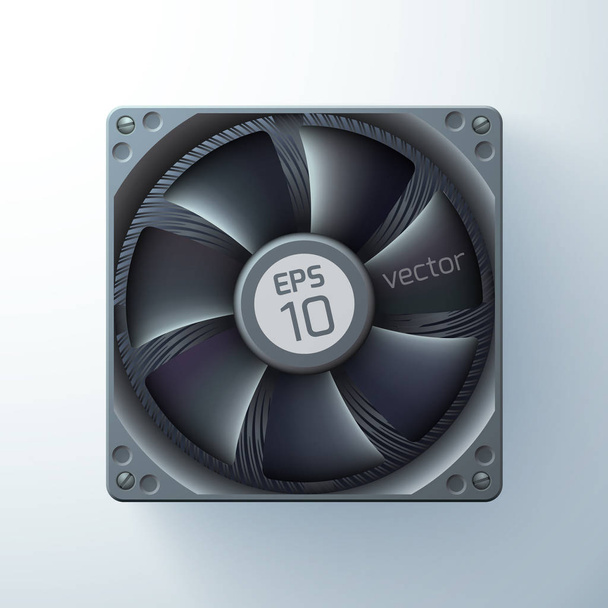 Realistic Cooling Ventilator Tempate - Vector, Image